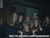 Un grupo de j&oacute;venes guijuelenses en el &uacute;ltimo carnaval