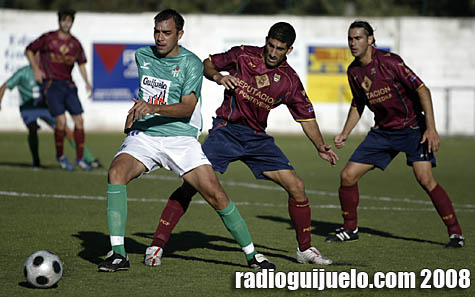 Chuchi durante el encuentro contra el Pontevedra