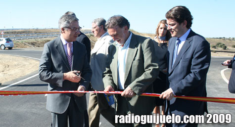 Blanco inaugura el tramo entre Guijuelo y Montejo en julio de 2009
