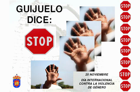 Cartel de la campaña contra la Violencia en Guijuelo