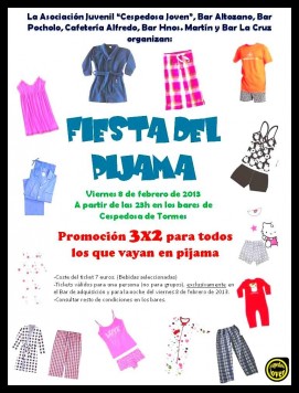 Fiesta del pijama en Cespedosa