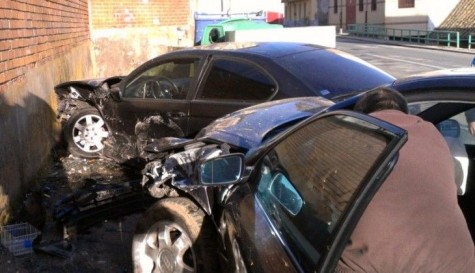 Accidente en Guijuelo. Foto Salamanca24horas.com