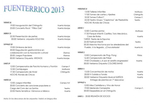 Fuenterrico 2013