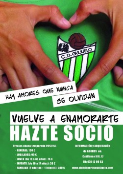 Cartel captación de socios del C.D. Guijuelo