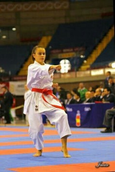 La karateca Rebeca Rodríguez. Foto archivo.