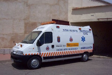 Ambulancia protección civil de Guijuelo. Foto archivo