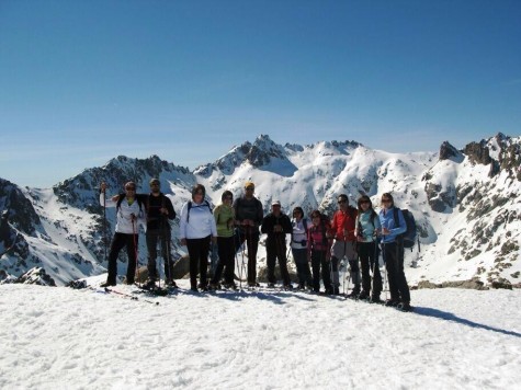 Miembros del Club Alpino de Guijuelo