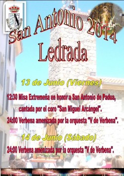 Fiestas de San Antonio en Ledrada