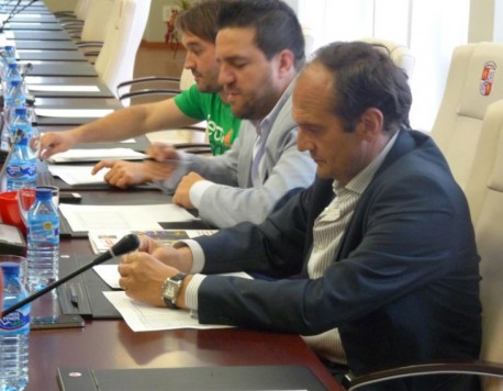 Reunión en la sede de la federación de Castilla y León. Foto FCYLF