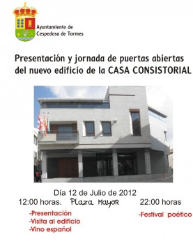 Inaguración del nuevo Ayuntamiento de Cespedosa