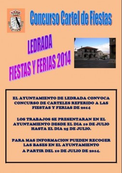 Concurso del cartel de fiestas de Ledrada