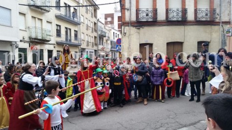 Acto del desfile medieval del Lunes de Carnaval.