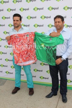 Presentacion de las nuevas camisetas, Jorge Hernánde y Pedro Campal