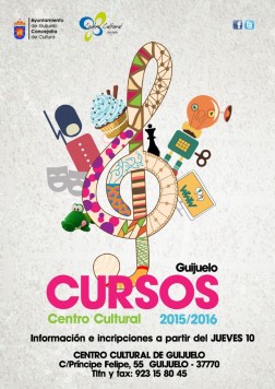 Cartel cursos centro Cultural