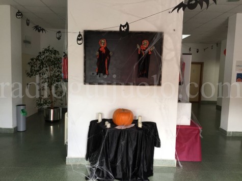 Decoración de Halloween  del Centro Cultural de Guijuelo.