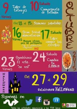 MARTES agenda GUIJUE JOVEN Octubre