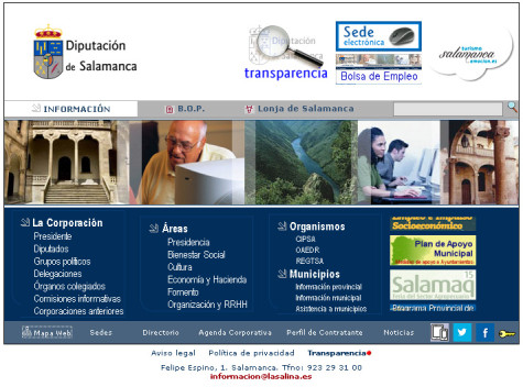 Web Diputación de Salamanca