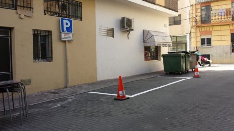 Zona de aparcamiento para minusválidos