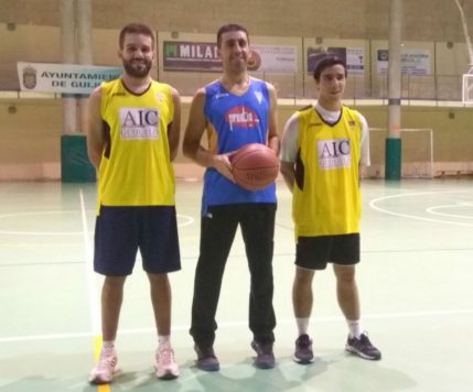 Eugenio Galán, Antonio Sánchez y Daniel Herráez.