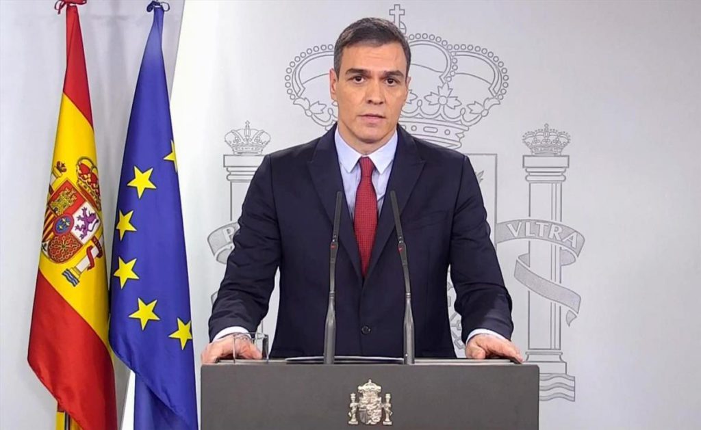 Pedro Sánchez en rueda de prensa. Foto Diario Córdoba.