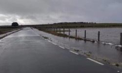 La borrasca Leonardo corta la carretera de Campillo a Berrocal